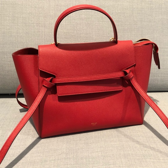 Celine Handbags - Celine Mini Belt Bag In Grained Calfskin